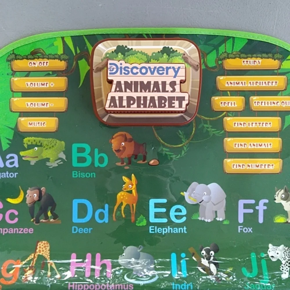 Discovery Animals Alphabet Touch Pad and Gel Color Writer Tablet Toys
